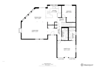 Main flloor layout with Owner Suite on the main floor