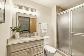 updated primary bathroom