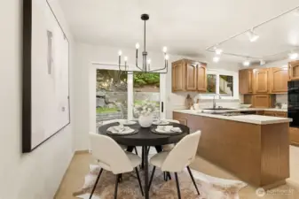 Kitchen with eating space
