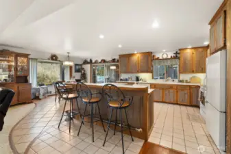 Wood-wrapped windows and doorways.