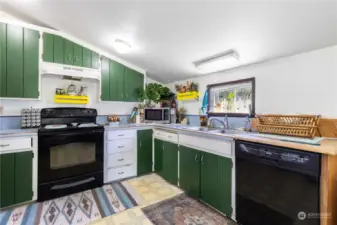 Kitchen area of rental home