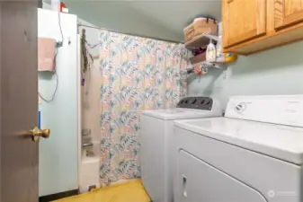 Bathroom/laundry area of rental home
