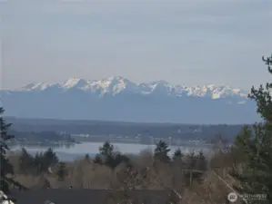 Part of the view from the back deck. The sun finally came out!