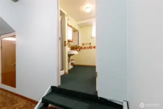 downstairs 3/4 bath