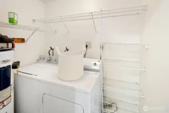 Laundry off of kitchen
