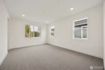 Large bright primary suite