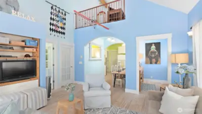 LR, Loft flex space and room not shown, Guesthouse