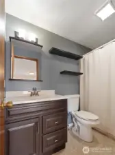 Bathroom in unit 1.