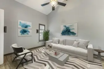Living room (virtually staged)