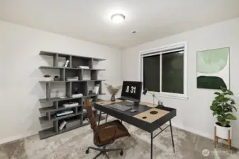 Main floor office | Den can be used as another bedroom on the main floor.