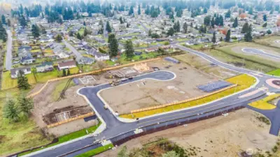 Aerial photo of Community, early Dec 2025