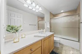Main Bath with tiu/shower