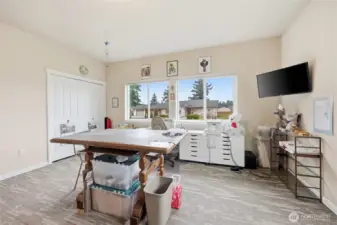 Third bedroom is used as a craft space-double door closet- this is a LARGE room!