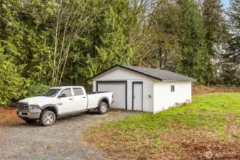 Detached garage for all of your gear and toys!