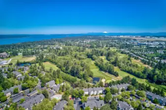 Venture out of the community and tee off at Harbour Pointe Golf Club, with heartstopping sunset views of Puget Sound and the islands from the back nine