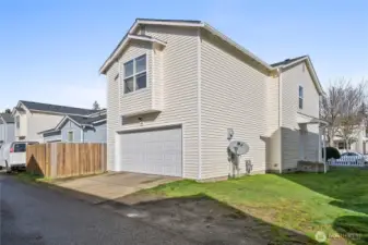 Back of House - Alley with 2 car garage