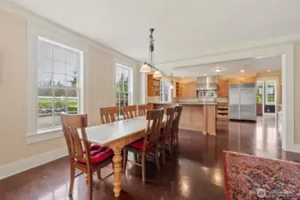 Huge eating area.