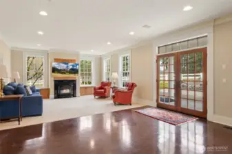 French doors leading out to spacious skies.