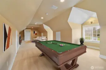 Upstairs game room.