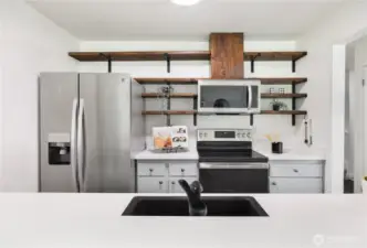 Sleek kitchen