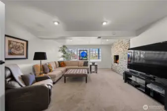 Spacious family room