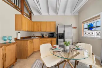 Kitchenette inside cabana