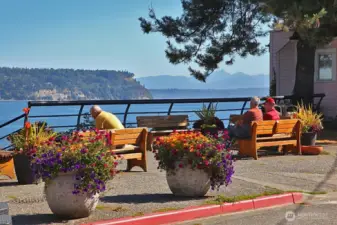 First Street Boy & Dog Park. Perfect place to take in the gorgeous views of the Sound & Cascades.