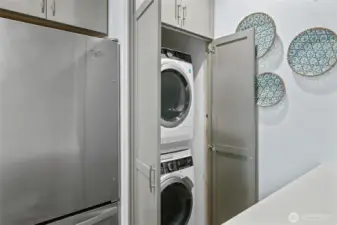 Stacked washer and dryer from Electrolux.