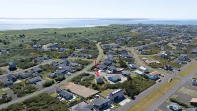VIEW OVER THE HOME TOWARD THE BAY!