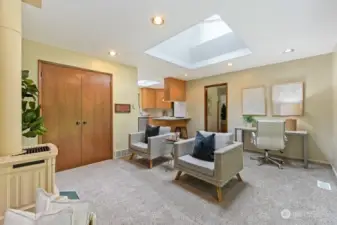 Family Room/Office w. Skylight