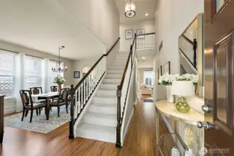 Luxury newer carpet up stairs