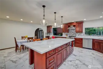 Updated Kitchen with eating space and center island