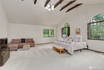 Oversized guest bedroom