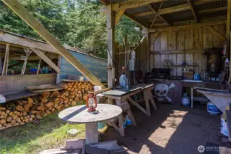 Camp kitchen.