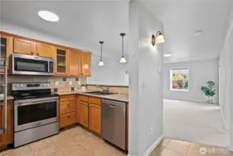 Beautiful maple cabinetry