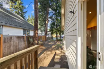 View from back porch.