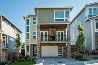 Example of the Braeburn floor plan to be located at 7523 S 130th Place, Seattle WA 98178