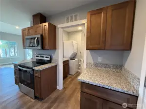 PLENTY OF COUNTER AND CABINT SPACE