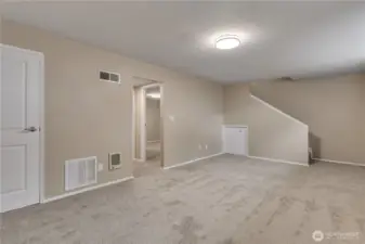 Lower level has 2 bedrooms.