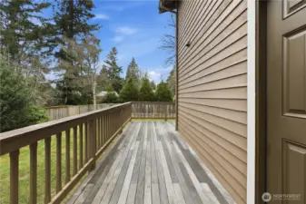 Wrap around deck.