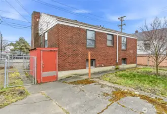 Basement entry N east view