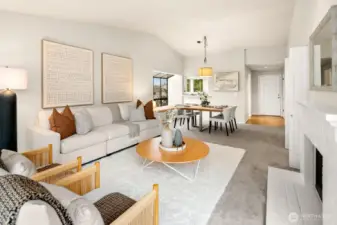 Easy flow in this open concept floor plan.