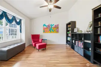 Spacious bonus perfect for office, music room, playroom, guest space