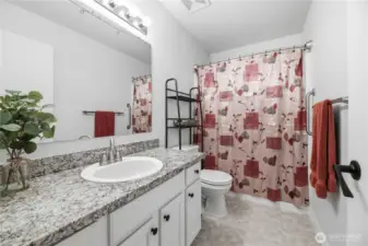 Full bath with tub and shower