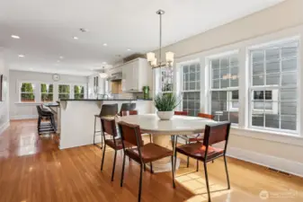 Spacious formal dining.