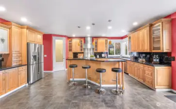 Huge kitchen with plenty of space for entertaining