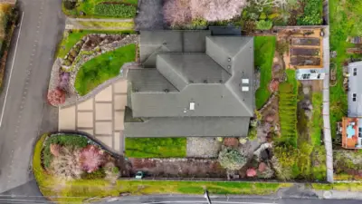 Arial view of the property