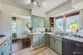 Large windows over a kitchen sink are always a favorite