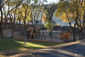 Play ground provides room for those littles!