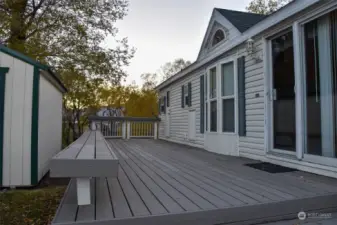 Deck is a great space to BBQ, watch the sunset and stars, or just hang out on summer nights!